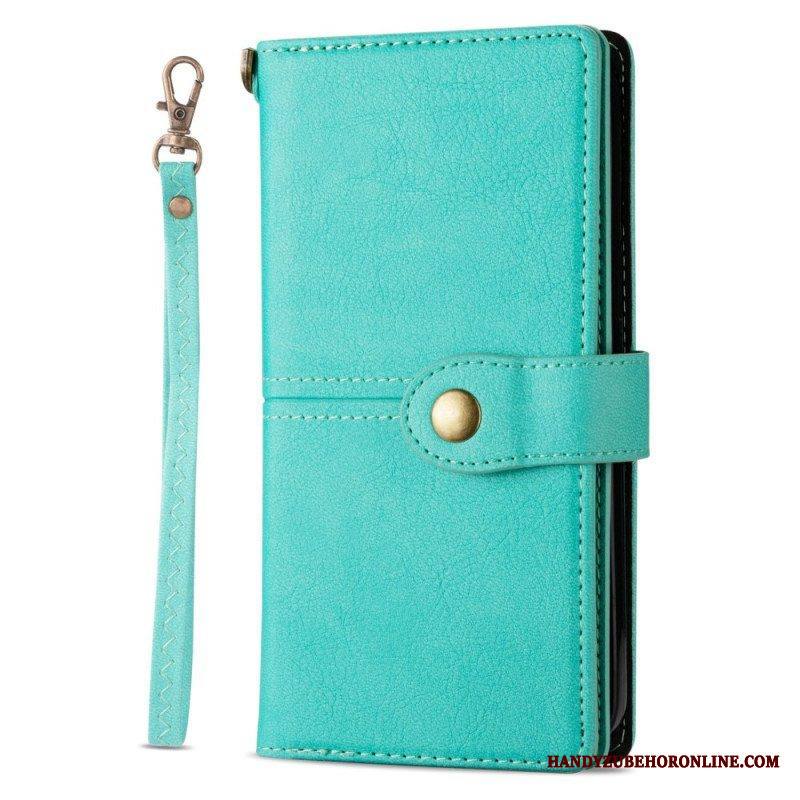 Flip Case iPhone 14 Pro Vintage Monitoiminen