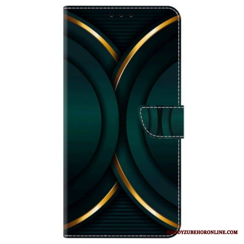Flip Case iPhone 15 Pro Kultainen Figuuri
