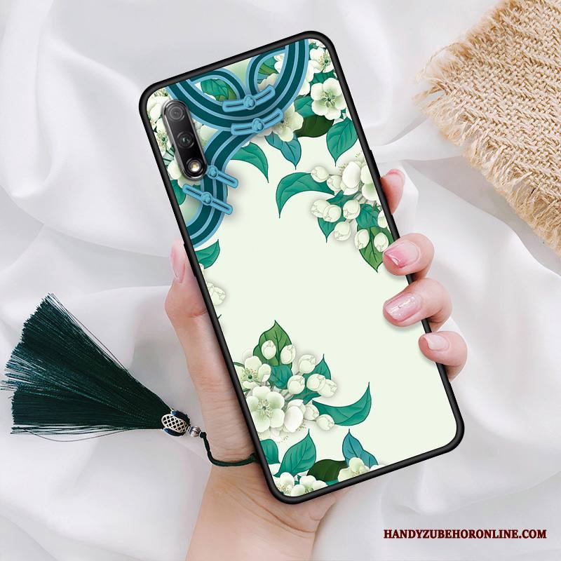 Honor 9x Kuori Suojaus Pesty Suede Klassinen Persoonallisuus Nuoret Silikoni Kiinalainen Tyyli