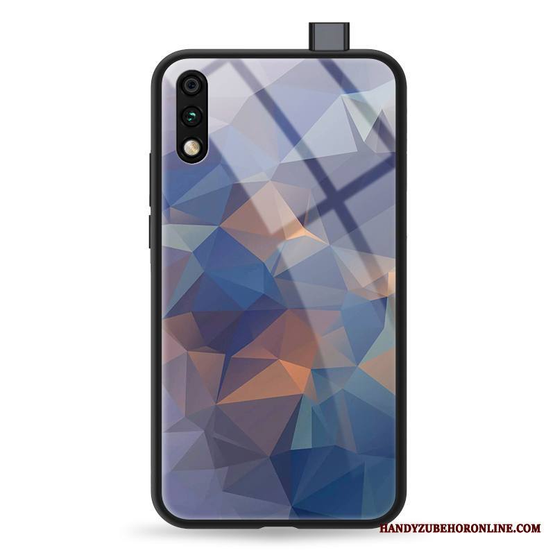 Honor 9x Pehmeä Neste Silikoni Sarjakuva Lasi Kuori Yksinkertainen Sininen