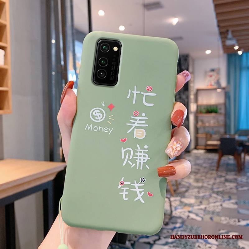 Honor View30 Pro Net Red Jauhe Ohut Luova Vihreä Kuori Pehmeä Neste
