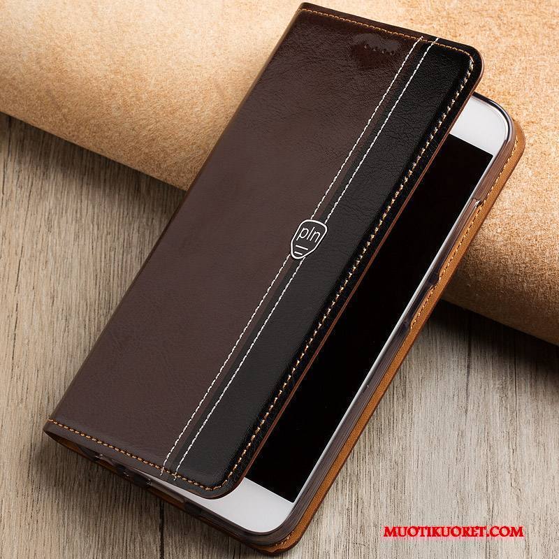 Htc One A9s Kuori Puhelimen Kuoret Aito Nahka Murtumaton Kotelo Suojaus Nahkakotelo