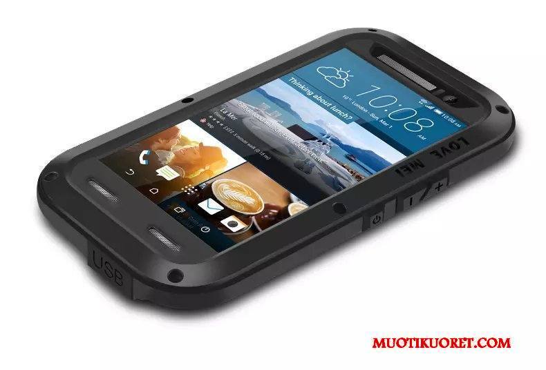 Htc One M9 Kuori Suojaus Puhelimen Kuoret Murtumaton Kotelo Läpäisemätön Silikoni Kolme Puolustusta