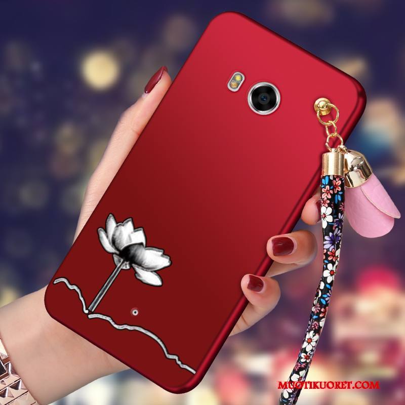 Htc U11 Kuori Pehmeä Neste Silikoni Puhelimen Kuoret Kotelo All Inclusive Punainen