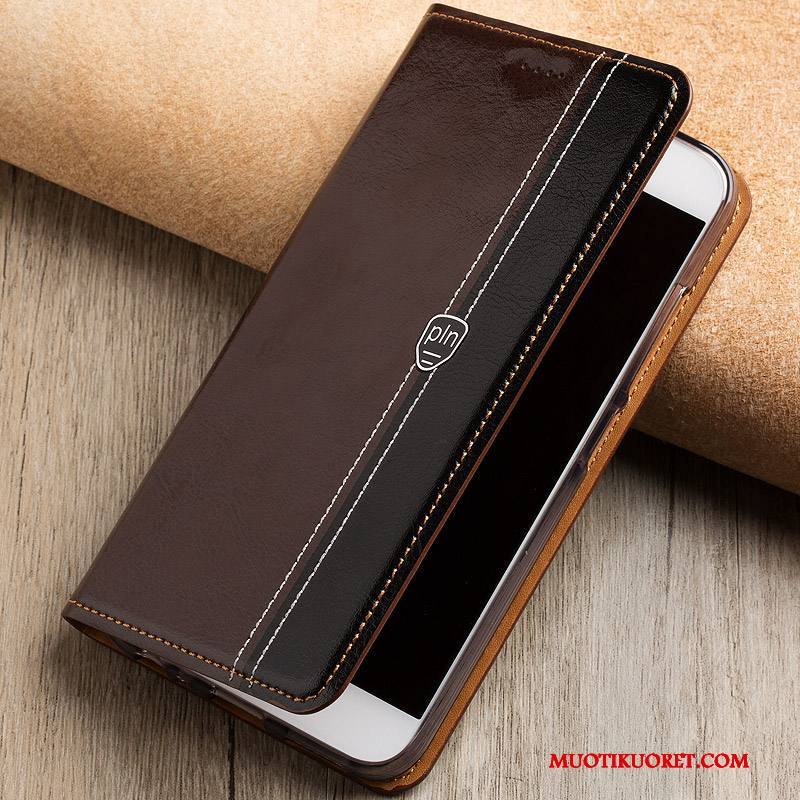 Huawei Ascend Mate 7 Kuori Kotelo Aito Nahka Murtumaton Nahkakotelo Puhelimen Suojaus Puhelimen Kuoret