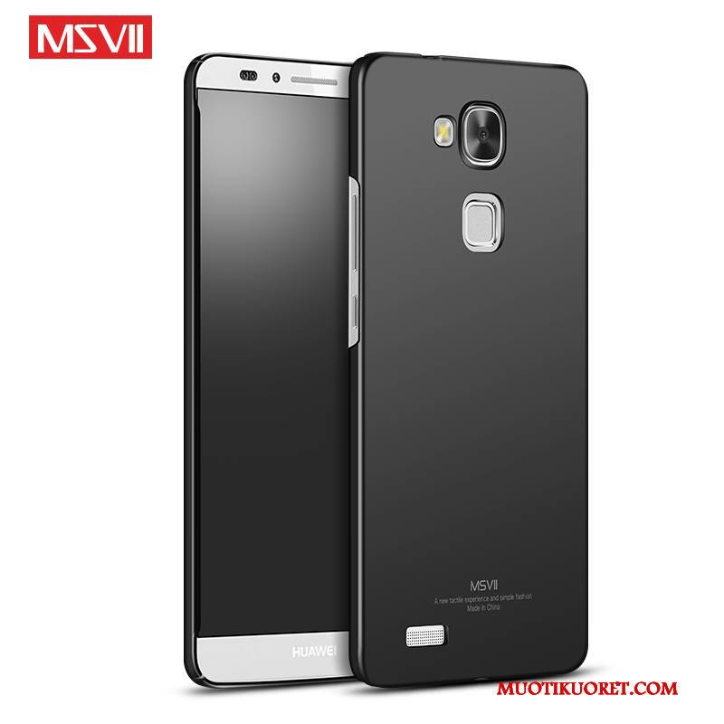 Huawei Ascend Mate 7 Kuori Suojaus Murtumaton Musta Kotelo Kova All Inclusive Silikoni