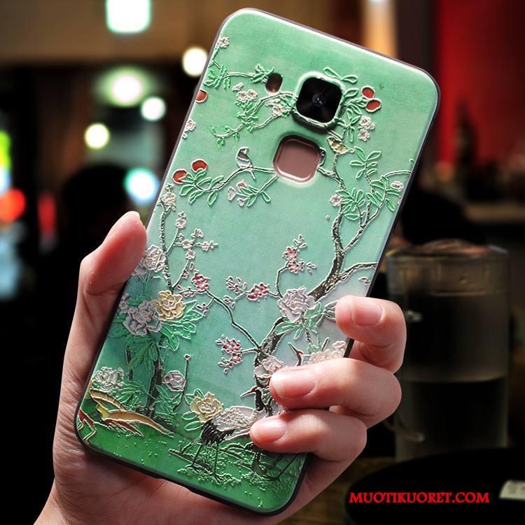 Huawei G9 Plus Kuori Kiinalainen Tyyli Vihreä Puhelimen Kuoret Kotelo Murtumaton Pehmeä Neste All Inclusive