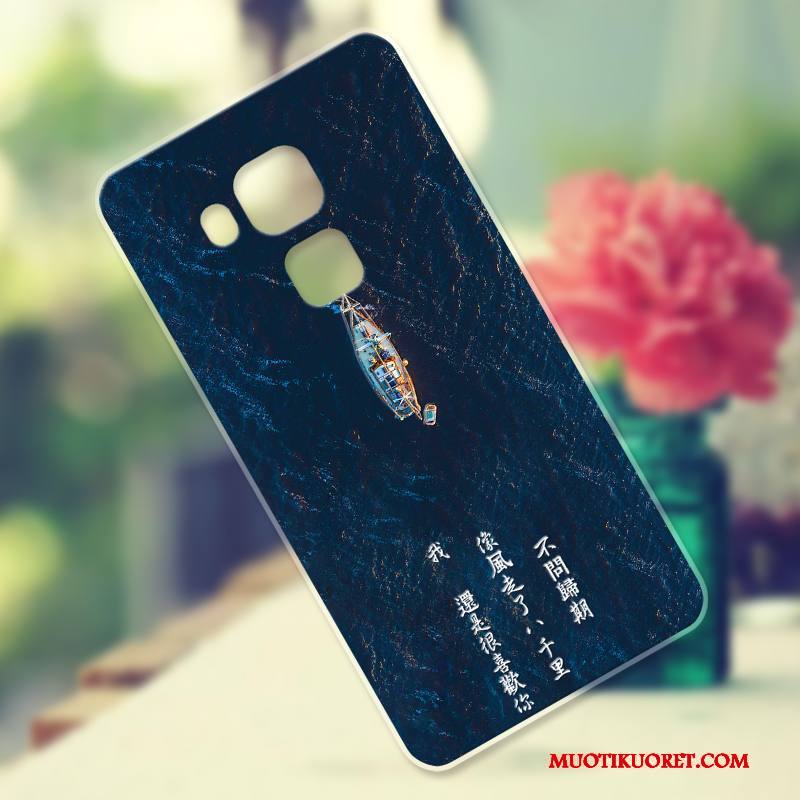 Huawei G9 Plus Kuori Silikoni Puhelimen Kuoret All Inclusive Sininen Pehmeä Neste Pieni Suojaus