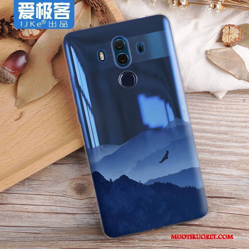 Huawei Mate 10 Kuori Kotelo Silikoni Maisema Puhelimen Kuoret Suojaus Pehmeä Neste