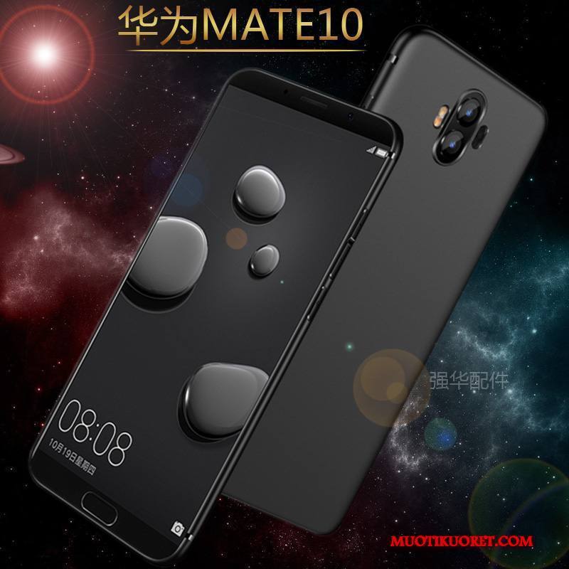 Huawei Mate 10 Kuori Puhelimen Kuoret Suojaus Ohut Silikoni Musta Kotelo Pehmeä Neste