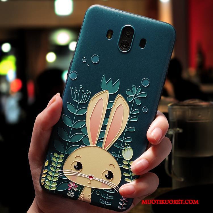 Huawei Mate 10 Kuori Silikoni Murtumaton Persoonallisuus Kotelo Sarjakuva Luova Tummanvihreä