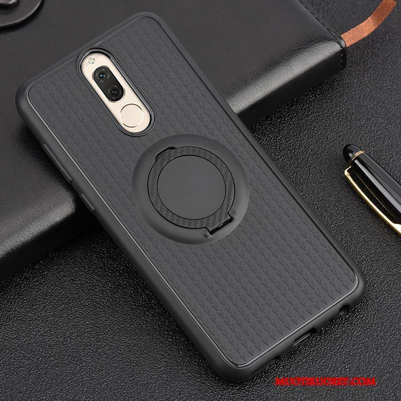 Huawei Mate 10 Lite Musta Murtumaton Kotelo Kuori Suojaus Magneettinen Rengas