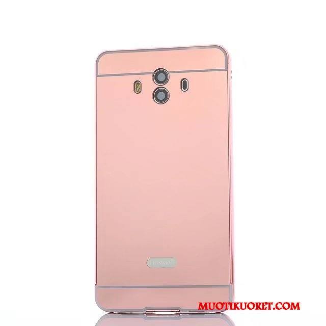 Huawei Mate 10 Pro Kuori Suojaus Kehys Takakansi Peili Kotelo Metalli Jauhe