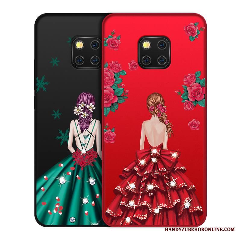 Huawei Mate 20 Rs Kuori Pehmeä Neste Suojaus Punainen Puhelimen Kuoret Kotelo