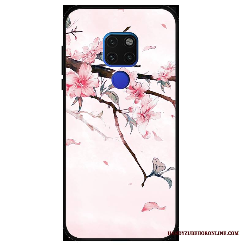 Huawei Mate 20 X Kuori Pehmeä Neste Maalaus Kotelo Puhelimen Kuoret Ripustettavat Koristeet Jauhe
