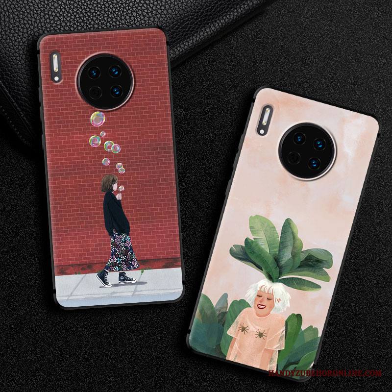 Huawei Mate 30 Kuori Puhelimen Kuoret Sarjakuva Pehmeä Neste Kustannukset All Inclusive Suojaus Lasi