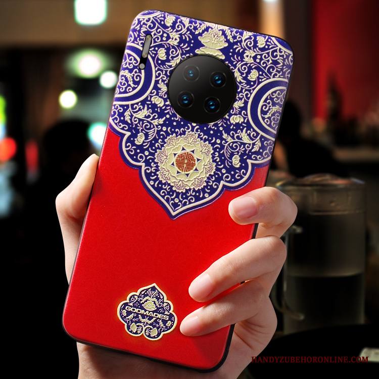 Huawei Mate 30 Pro Kuori Kotelo All Inclusive Kiinalainen Tyyli Murtumaton Silikoni Luova Persoonallisuus