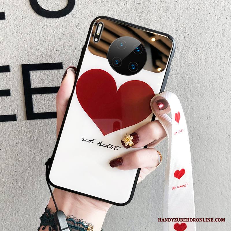 Huawei Mate 30 Pro Ripustettava Kaula Peili Rakkaus Puhelimen Kuoret Ripustettavat Koristeet Kuori Rakastunut