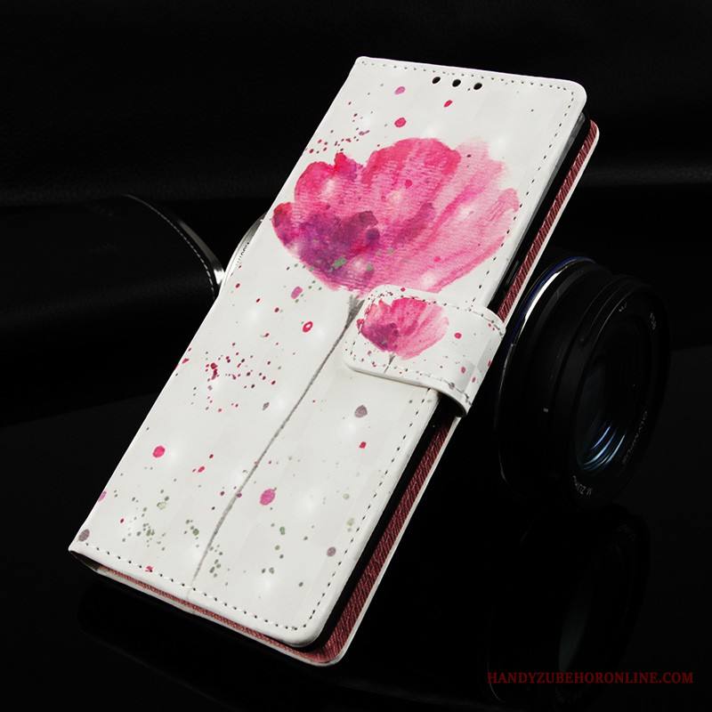 Huawei Mate 30 Pro Valkoinen Simpukka Kuori Nahkakotelo All Inclusive Suojaus Salkku