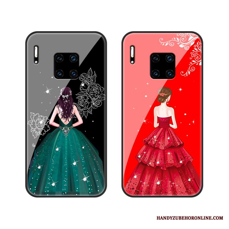 Huawei Mate 30 Rs Kuori Punainen Lasi Suojaus Sideharso Puhelimen Kuoret