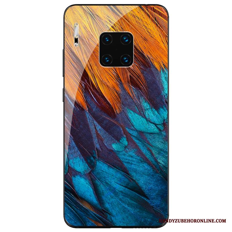 Huawei Mate 30 Rs Kuori Silikoni Murtumaton Sininen All Inclusive Persoonallisuus Lasi Puhelimen Kuoret