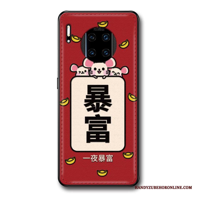 Huawei Mate 30 Rs Kuori Suojaus Persoonallisuus Kotelo Luova Kohokuviointi Nahka Net Red