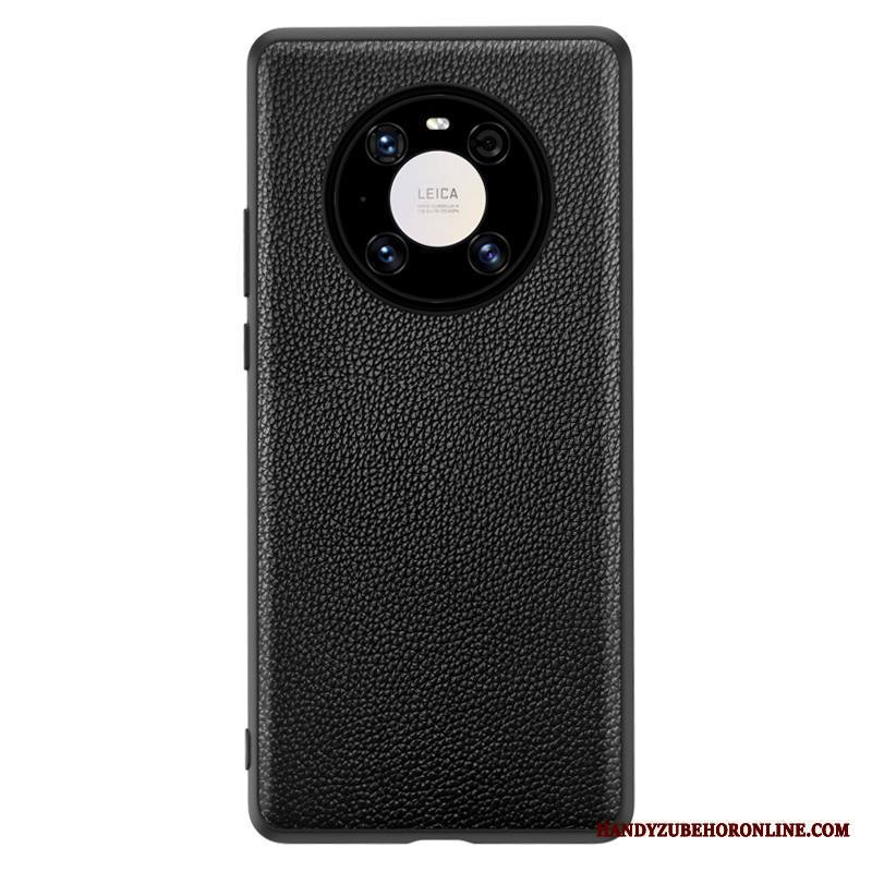 Huawei Mate 40 Pro Kuori Puhelimen Kuoret Ohut Musta Ultra Aito Nahka Net Red All Inclusive