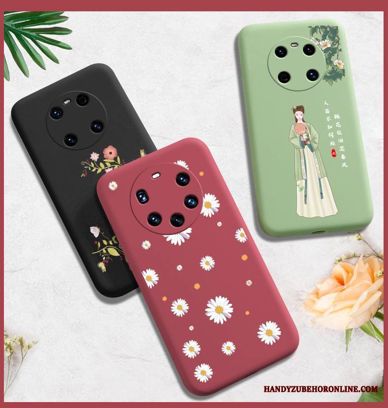 Huawei Mate 40 Pro Kuori Silikoni Vihreä Net Red Suojaus Pehmeä Neste Luova Uusi