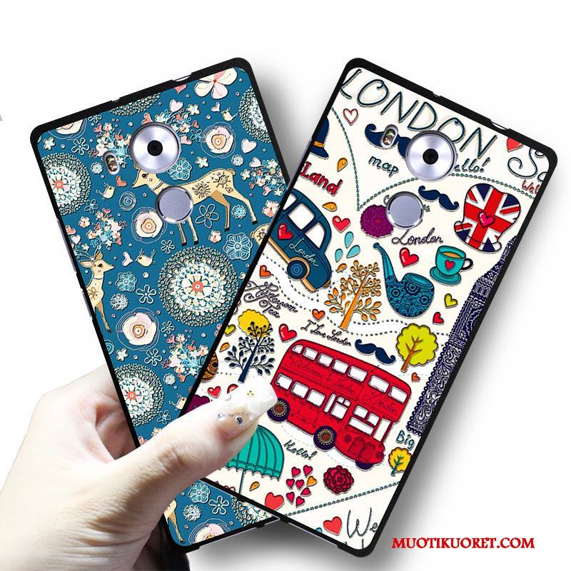 Huawei Mate 8 Silikoni Pesty Suede Murtumaton Puhelimen Kuoret All Inclusive Kohokuviointi Kuori