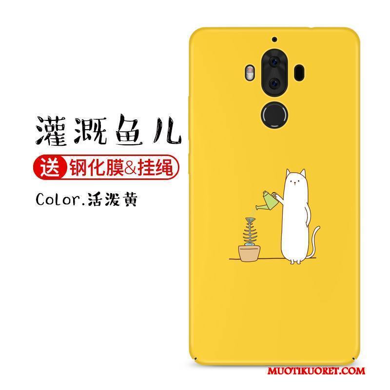 Huawei Mate 9 Kuori Sininen All Inclusive Trendi Pesty Suede Kova Luova Kotelo