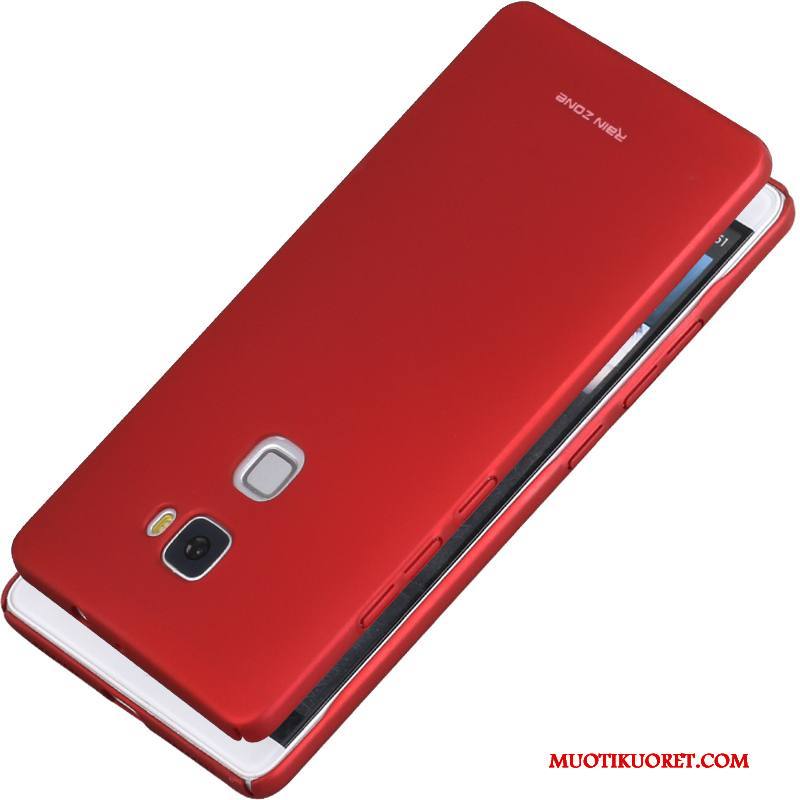 Huawei Mate S Kuori Puhelimen Kuoret Ultra Murtumaton Pesty Suede Kotelo Punainen Ohut