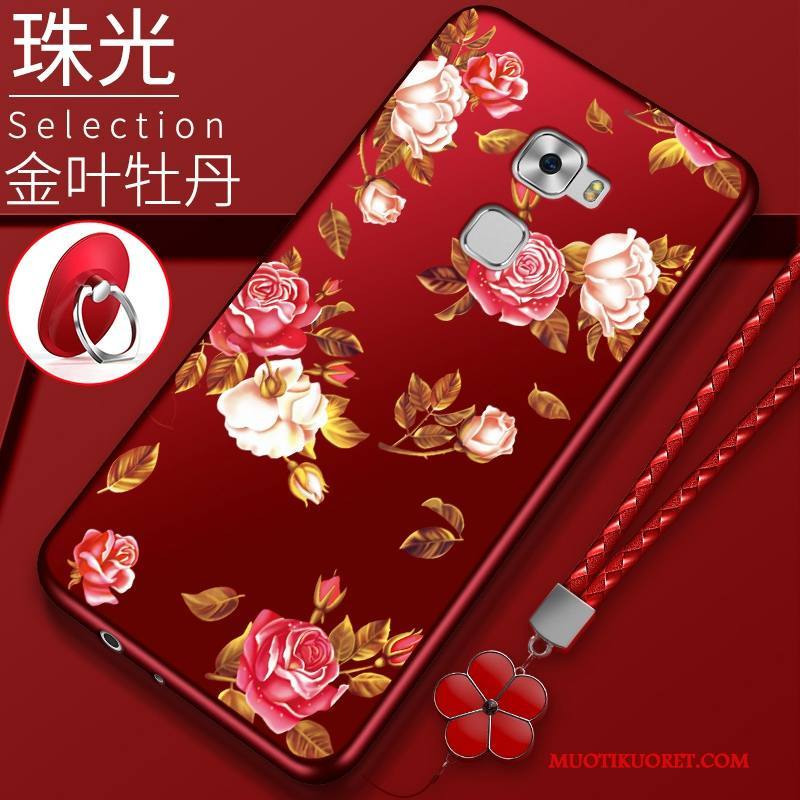 Huawei Mate S Kuori Trendi Silikoni Murtumaton Kotelo Pesty Suede All Inclusive Suojaus