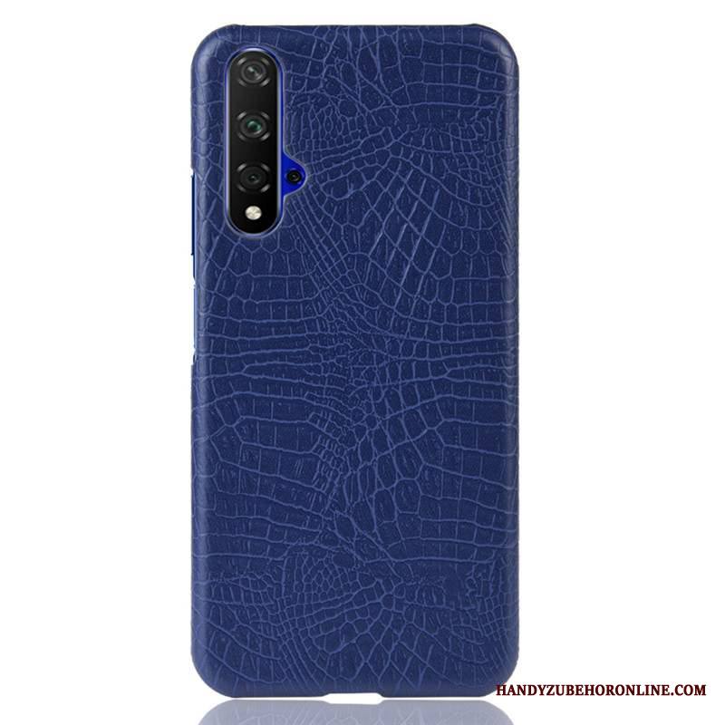 Huawei Nova 5t Puhelimen Puhelimen Kuoret Sininen Kova Kuori Pesty Suede Kotelo