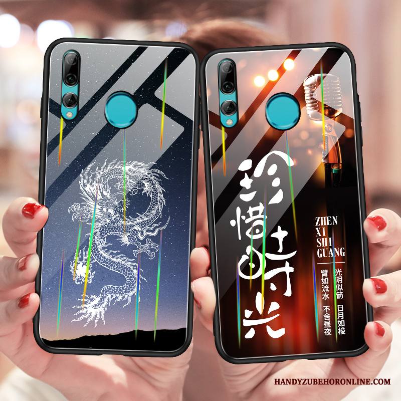Huawei P Smart+ 2019 Kuori Kirkas Lasi Puhelimen Kuoret Lohikäärme Trendi Luova Karkaisu