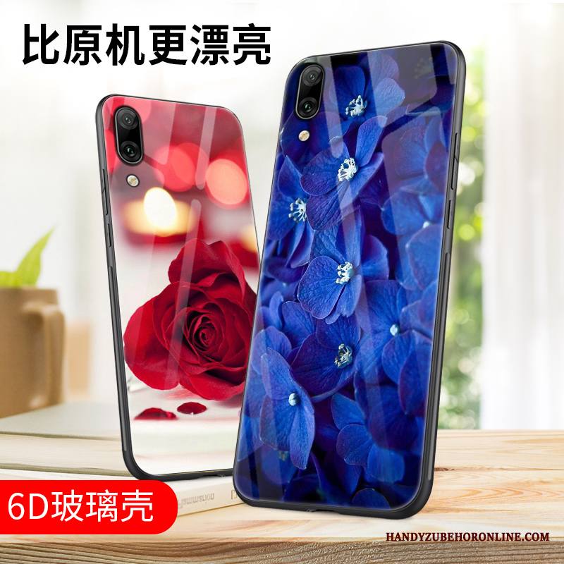 Huawei P Smart+ 2019 Kuori Persoonallisuus Puhelimen Kuoret Tummansininen Luova Murtumaton Lasi All Inclusive