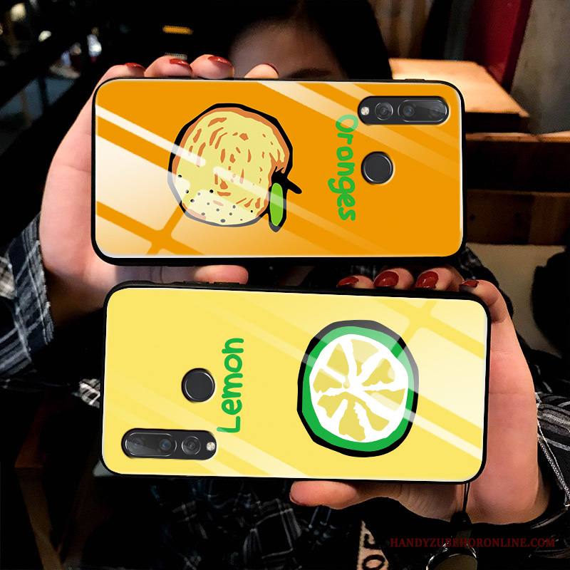 Huawei P Smart+ 2019 Silikoni Lasi Kustannukset Kotelo Valkoinen Kova Kuori