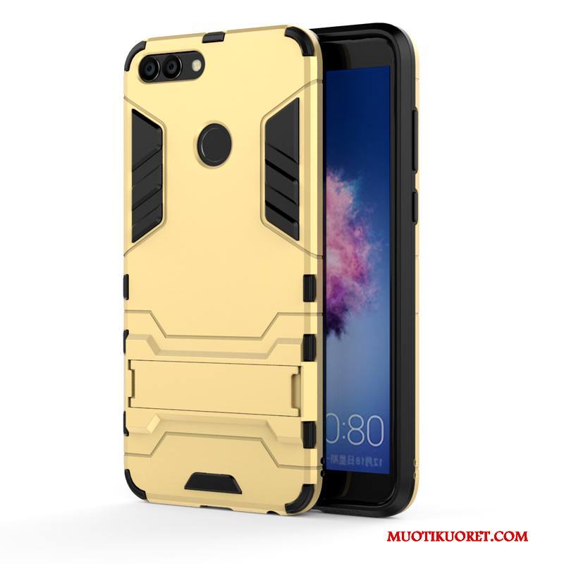 Huawei P Smart Kova Puhelimen Kuoret Pesty Suede Kuori Persoonallisuus Suojaus Kulta
