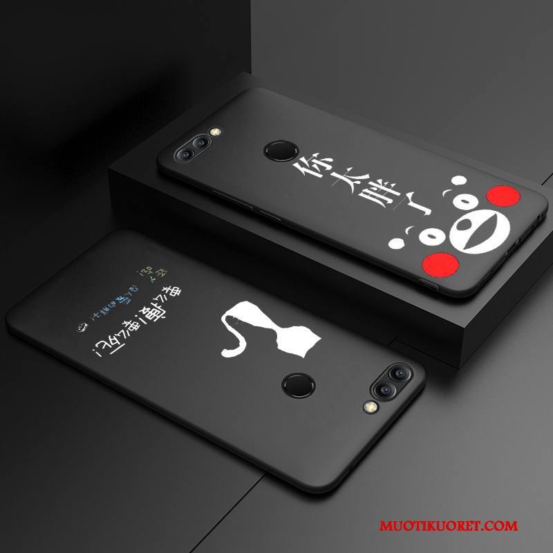Huawei P Smart Kuori Murtumaton Musta Persoonallisuus Pesty Suede All Inclusive Silikoni Puhelimen Kuoret
