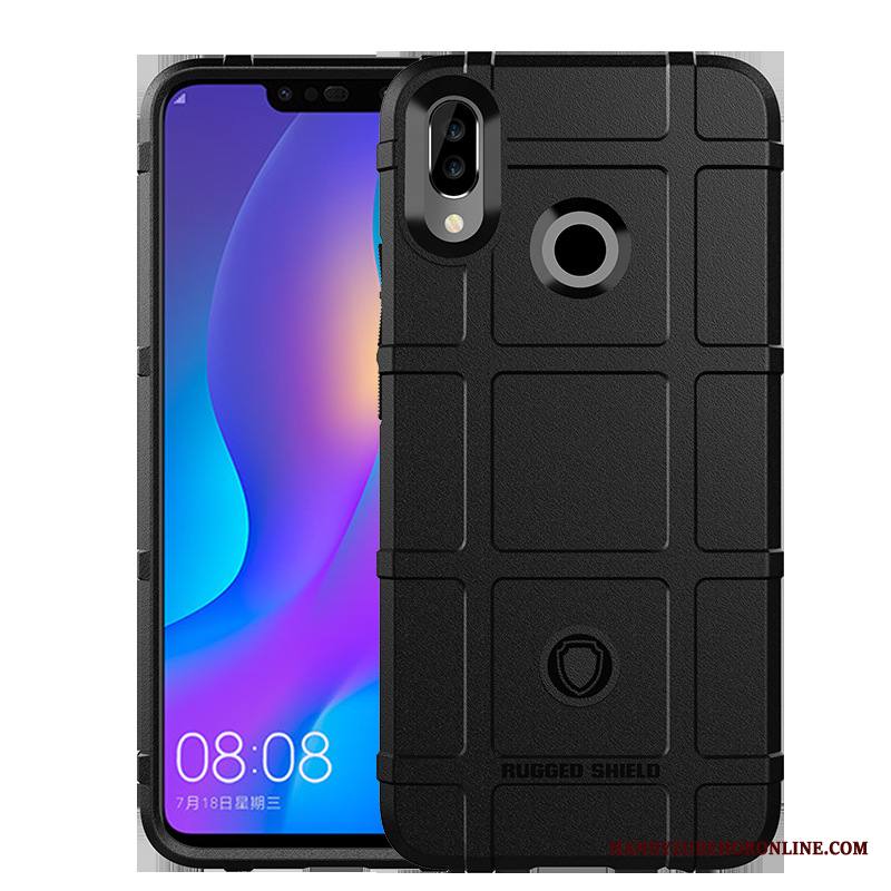 Huawei P Smart+ Kuori Murtumaton Pehmeä Neste Uusi Musta Lisävarusteet Puhelimen