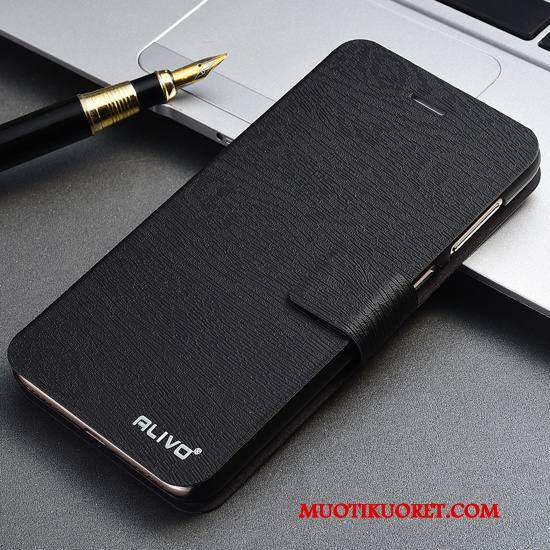 Huawei P Smart Kuori Nahkakotelo Kuoret Suojaus Musta Puhelimen Kuoret