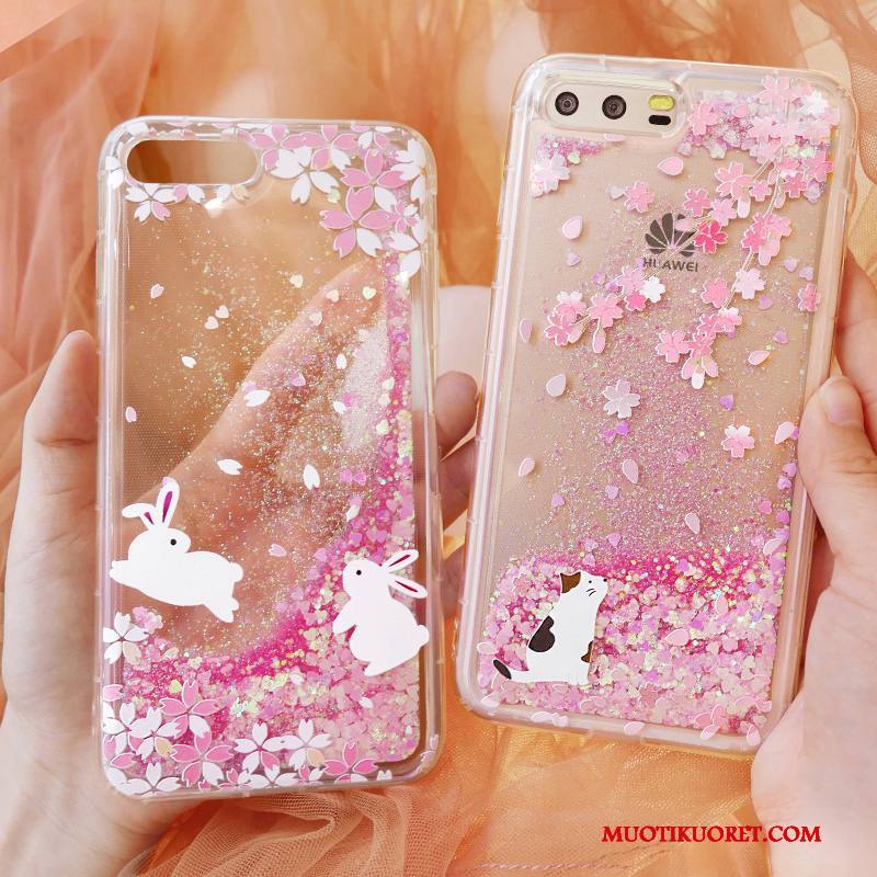Huawei P10 Kuori Kani Jauhe Kotelo Puhelimen Kuoret Trendi Kissa Silikoni