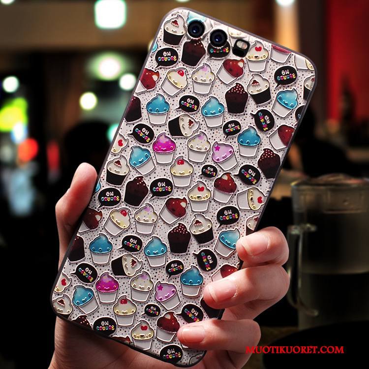 Huawei P10 Kuori Puhelimen Kuoret All Inclusive Pesty Suede Luova Trendi Persoonallisuus Sarjakuva