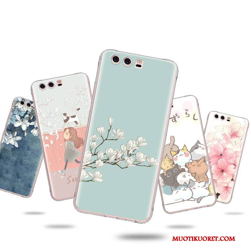 Huawei P10 Plus Kuori Kohokuviointi Sarjakuva Kotelo Persoonallisuus Suojaus Murtumaton Silikoni