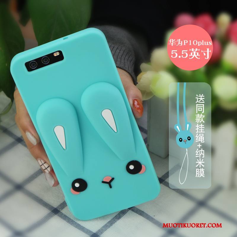 Huawei P10 Plus Kuori Luova Trendi Sarjakuva Vihreä Puhelimen Kuoret Murtumaton Persoonallisuus