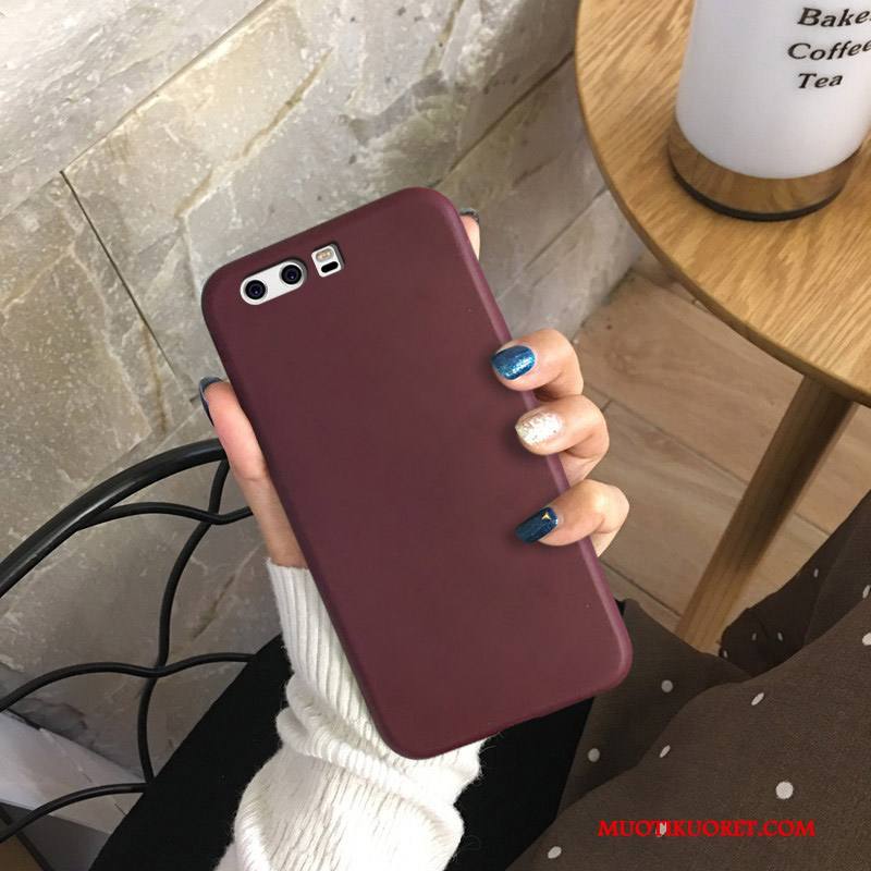 Huawei P10 Plus Kuori Murtumaton Silikoni Ohut Punainen Ultra Viini Punainen All Inclusive