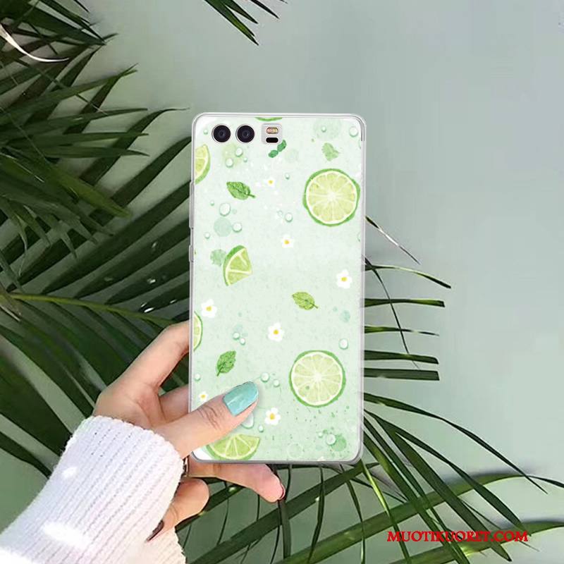 Huawei P10 Plus Kuori Murtumaton Silikoni Puhelimen Kuoret Kotelo Trendi All Inclusive Vihreä