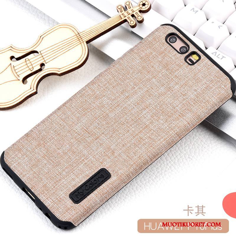 Huawei P10 Plus Kuori Ripustettavat Koristeet Murtumaton Khaki Kotelo All Inclusive Trendi Puhelimen Kuoret