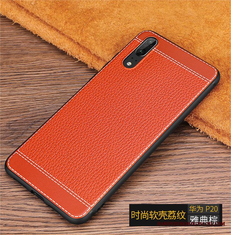 Huawei P20 Kuori Murtumaton Persoonallisuus Nahka Uusi Tide-brändi Suojaus All Inclusive