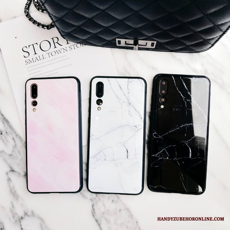 Huawei P20 Pro Kuori Kotelo Suojaus Kukkakuvio Puhelimen Kuoret Peili Lasi Rakastunut