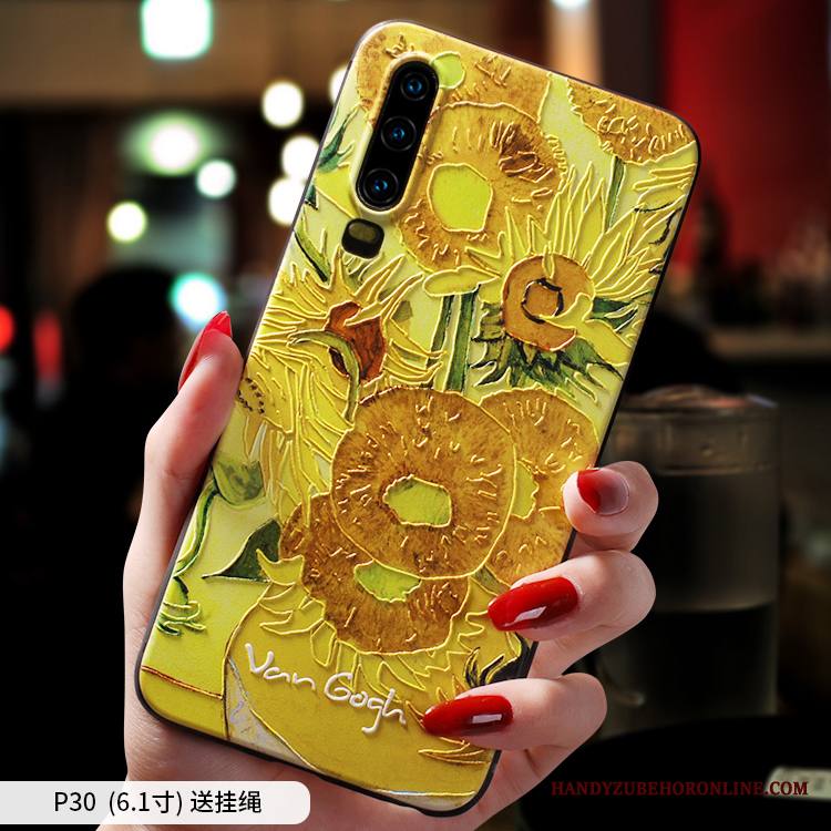 Huawei P30 Kuori Pehmeä Neste Pesty Suede Murtumaton Tide-brändi Puhelimen Kuoret Persoonallisuus Ripustettavat Koristeet
